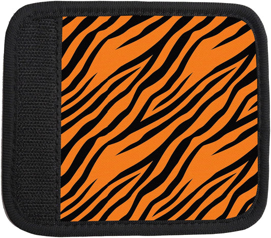 2 Pack Luggage Handle Wrap Travel Tags - Set of Luggage Tags for Suitcases, Identifiers, Marker, and Handle Covers - Cruise Accessories and Travel Gifts（Tiger Pattern