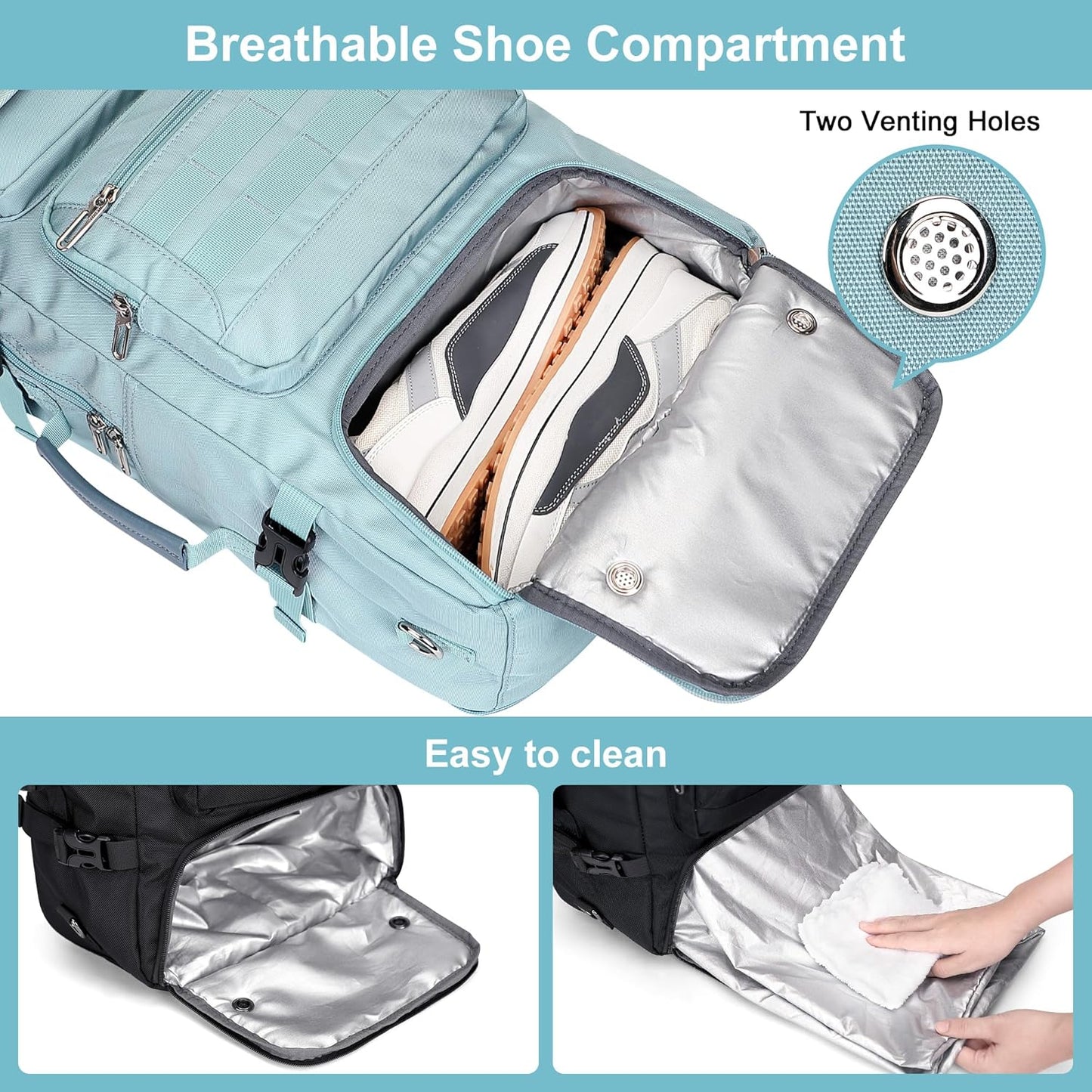 PIJUSHI Travel Backpack for Women Carry on Duffle Bag Backpack For Airplanes Luggage Rucksack with