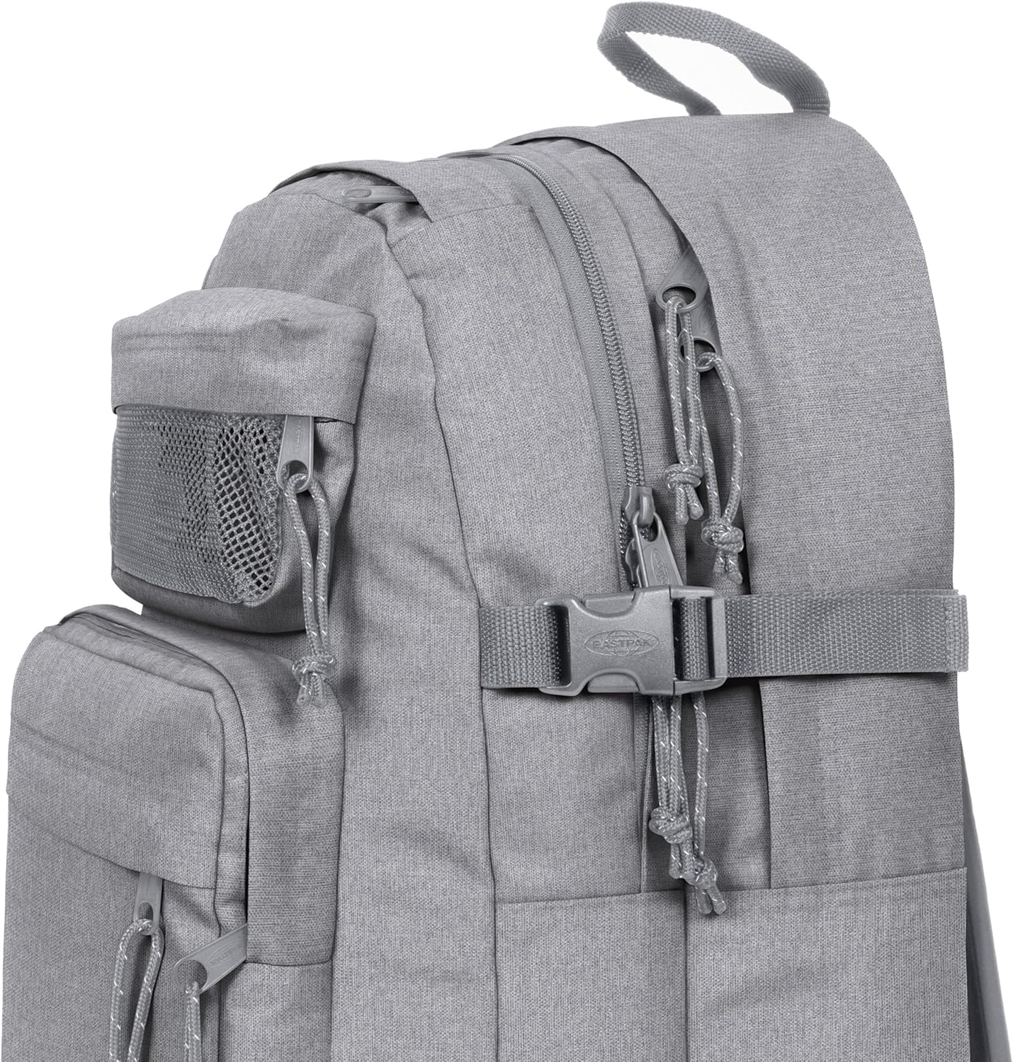 EASTPAK Double Pro – 32L Performance Backpack with 16" Laptop Sleeve, Dual Compartments, Security Pocket, Bottle Holder & Organizer, Sunday Grey