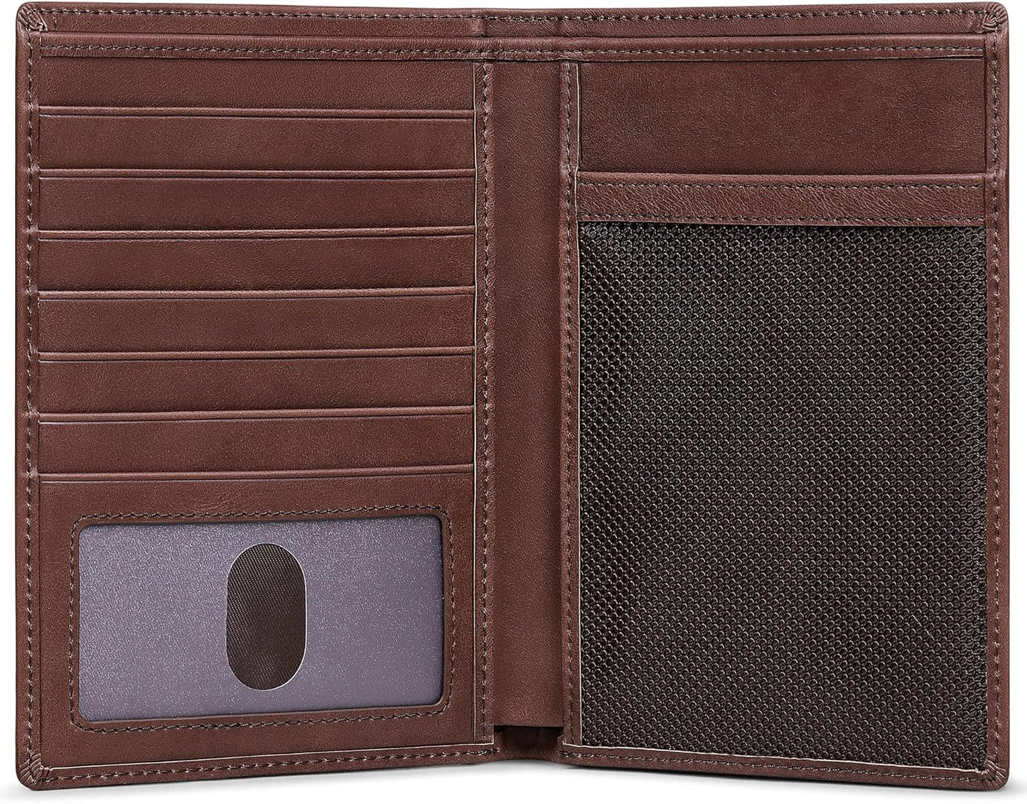 VISOUL Leather Travel Wallet with Passport Holder, Passport Cover Wallet with RFID Blocking for Men