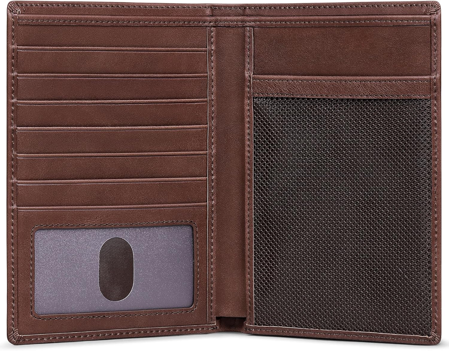VISOUL Leather Travel Wallet with Passport Holder, Passport Cover Wallet with RFID Blocking for Men