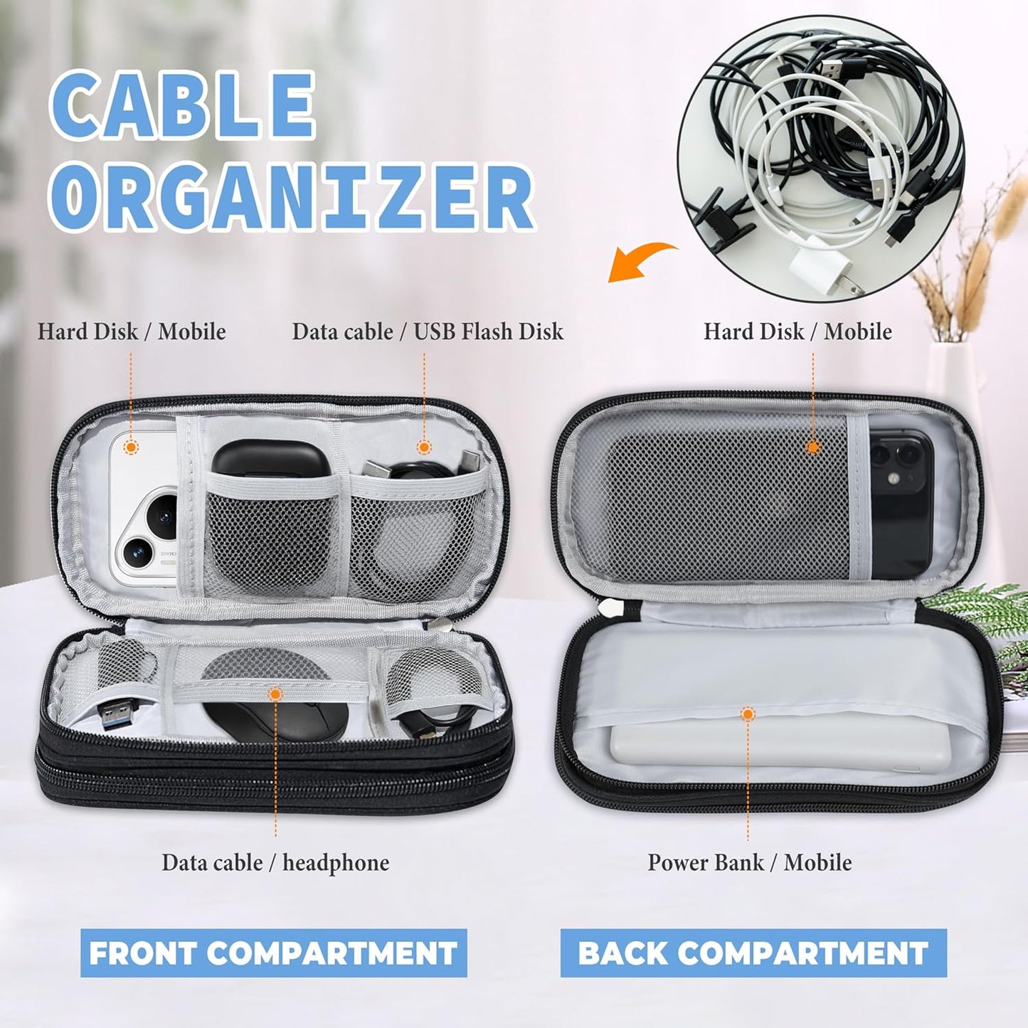 7 Set Packing Organizers for Travel Essentials, Suitcase Organizer Bags Set for Luggage with Travel Accessories Duffel Toiletry Shoe Laundry Bag Cable Organizer Airplane Cruise Road Trip Essentials
