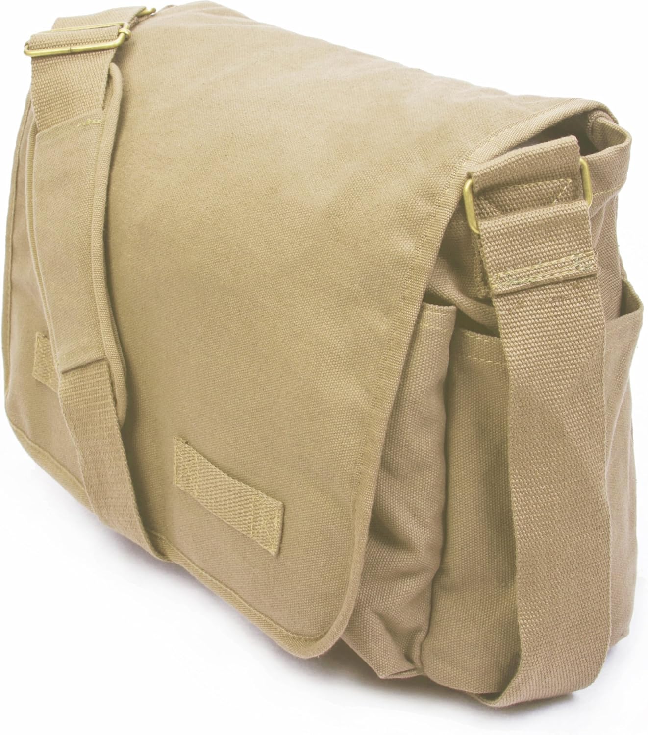 Sweetbriar Classic Vintage Messenger Bag - Original Heavyweight Cotton Canvas Shoulder Bag with Upgraded Features