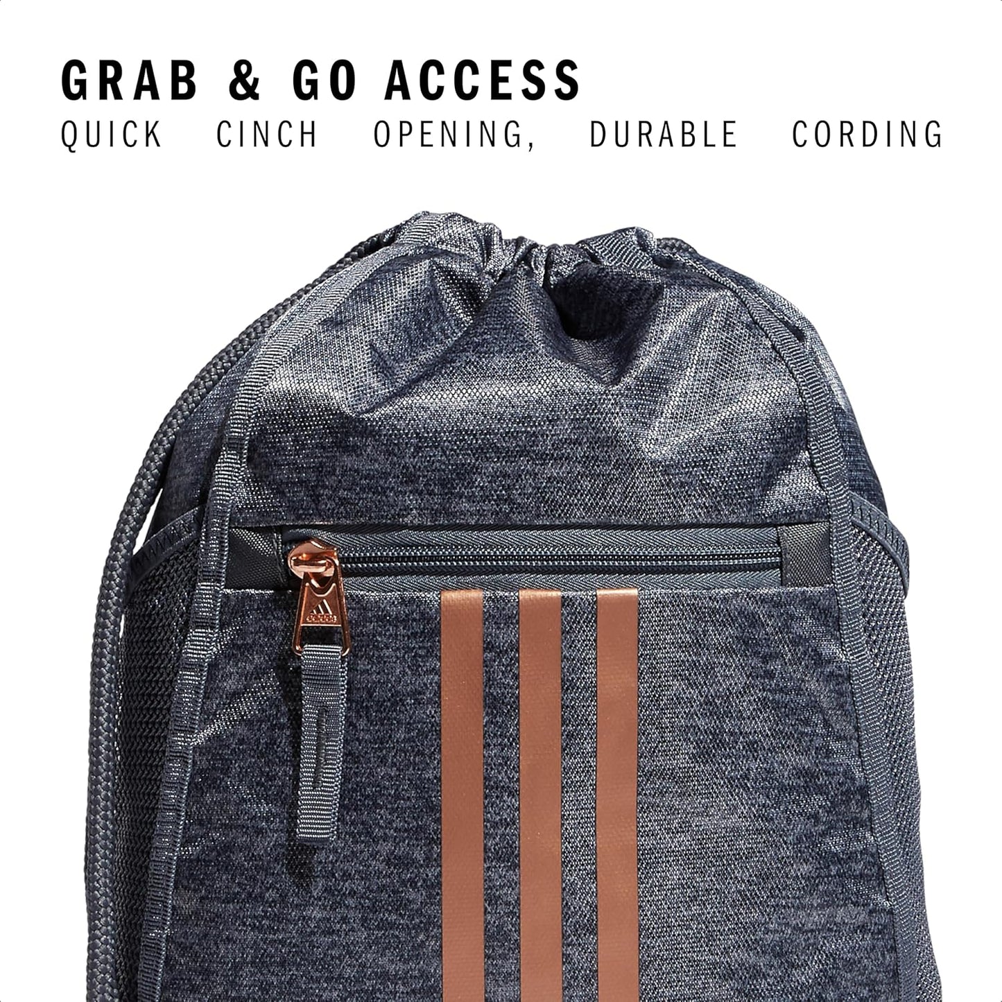 adidas Alliance Sackpack – Drawstring Backpack Small Bag for Men and Women