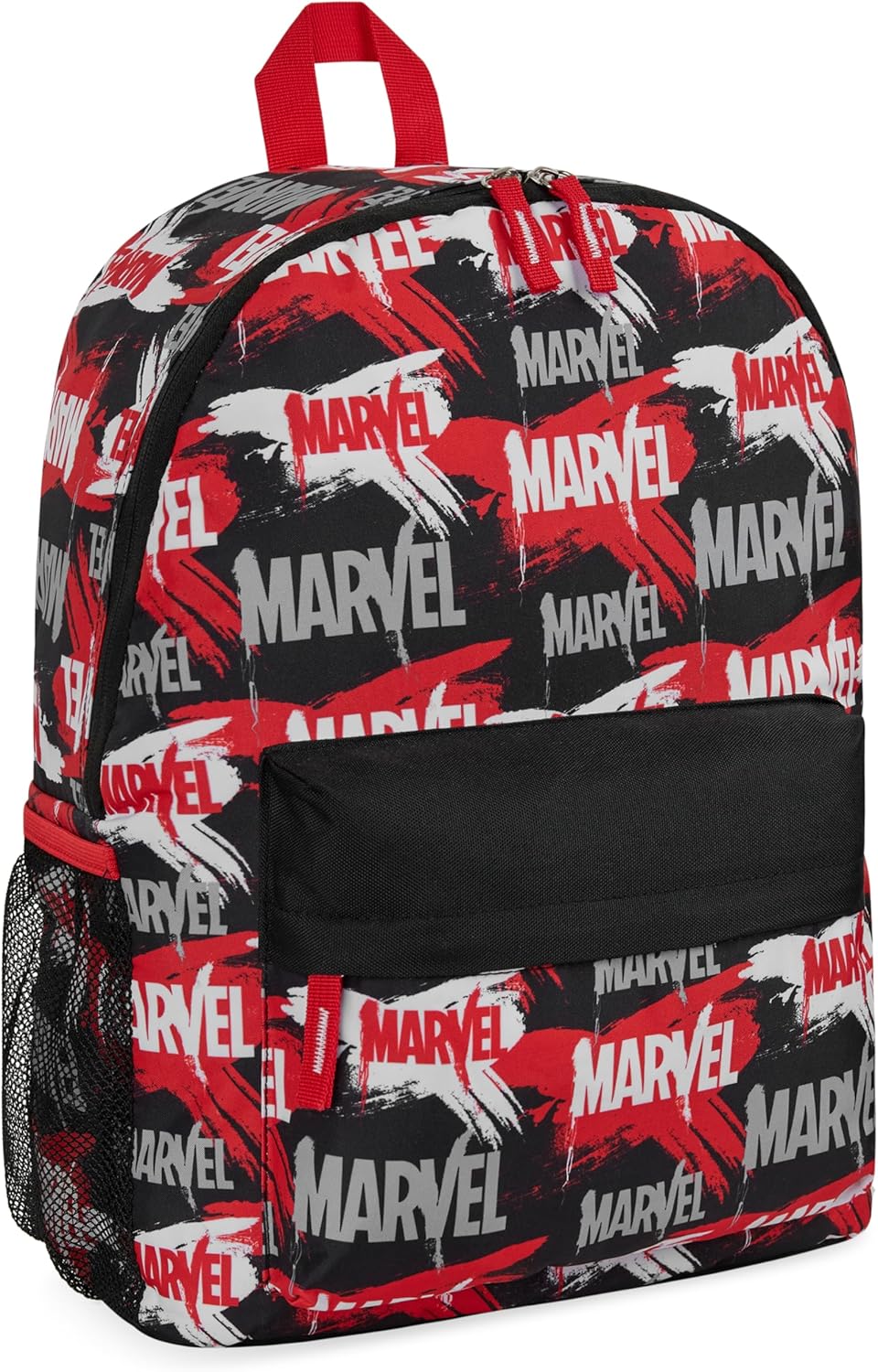 Marvel Avengers Backpack for Kids Teens Bookbag with Double Straps Daypack Backpacks for School Travel Sports Gifts for Boys (Red/Black)