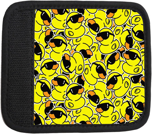 2 Pack Luggage Handle Wrap Travel Tags - Set of Luggage Tags for Suitcases, Identifiers, Marker, and Handle Covers - Cruise Accessories and Travel Gifts（Yellow Duck