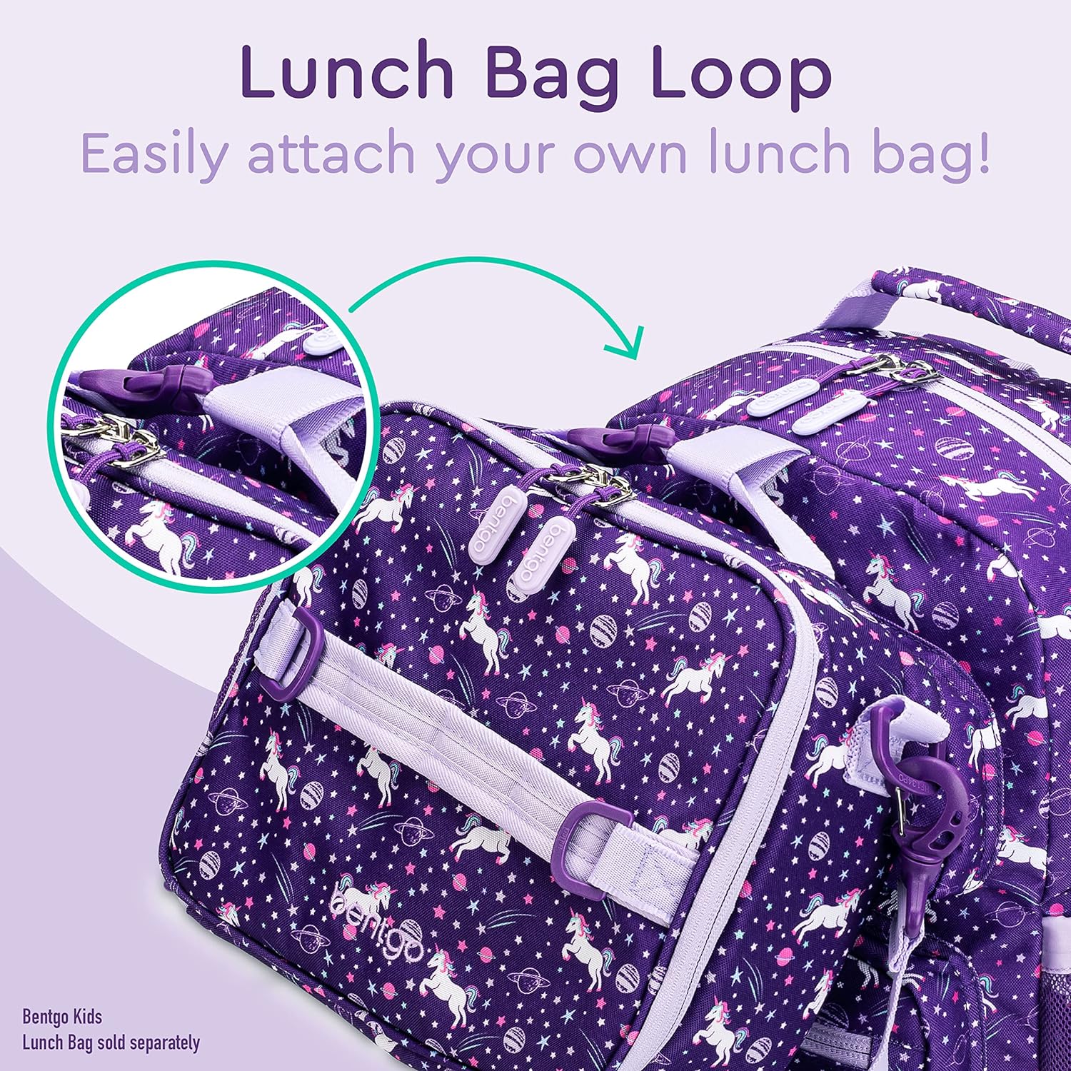 Bentgo Kids Backpack - Lightweight 14” Backpack in Fun Prints for School, Travel, & Daycare, Ideal