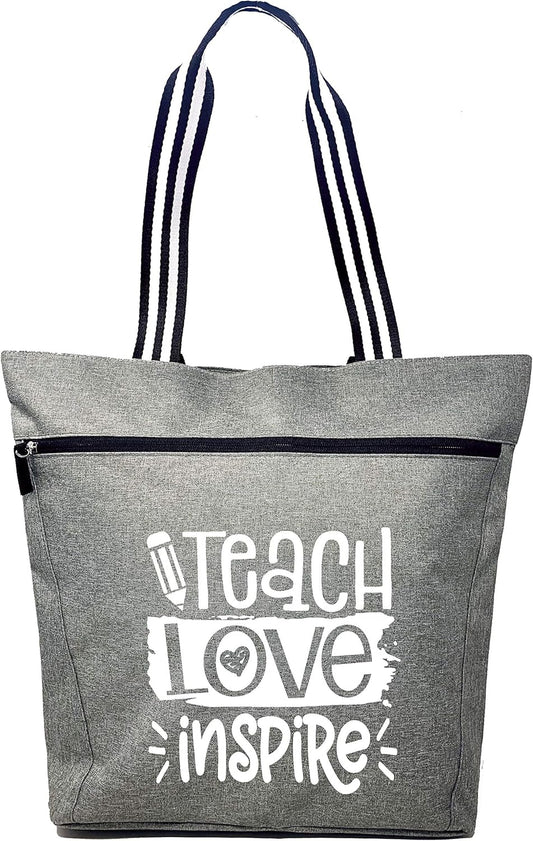 Brooke & Jess Designs Teacher Tote Bag for Work - Teacher Handbag Gifts for Women, Teacher Bag Best Teacher Appreciation Gift
