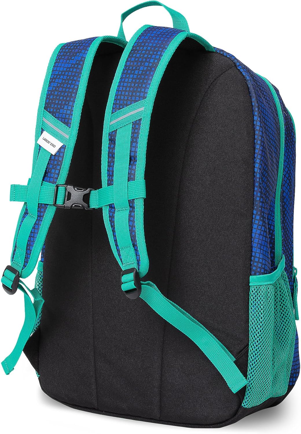 Lands' End Kids' ClassMate Backpack Bright Blue Sport Streak Large