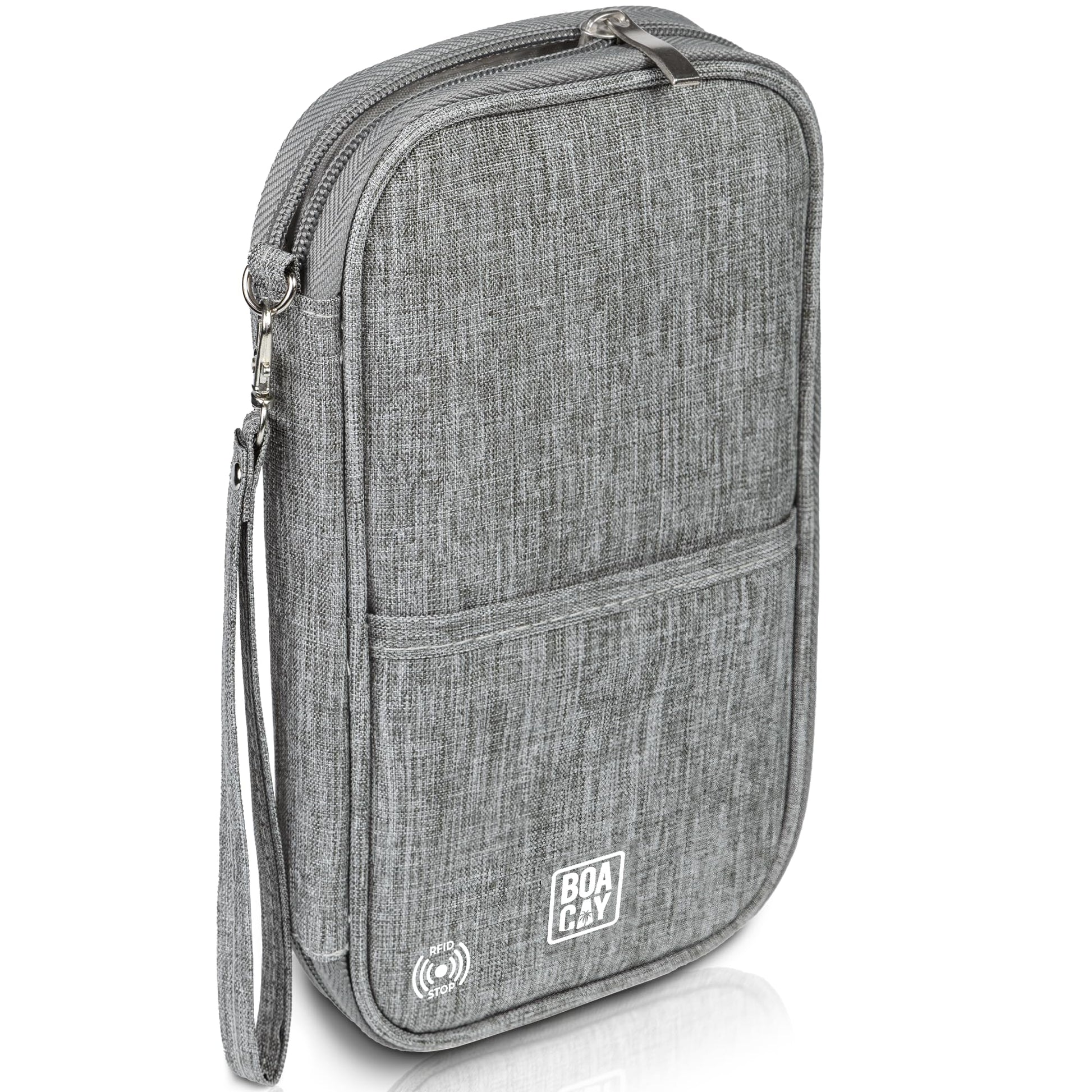 BOACAY Travel Document Organizer with RFID, Family Passport Holder, Wallet for Women & Men