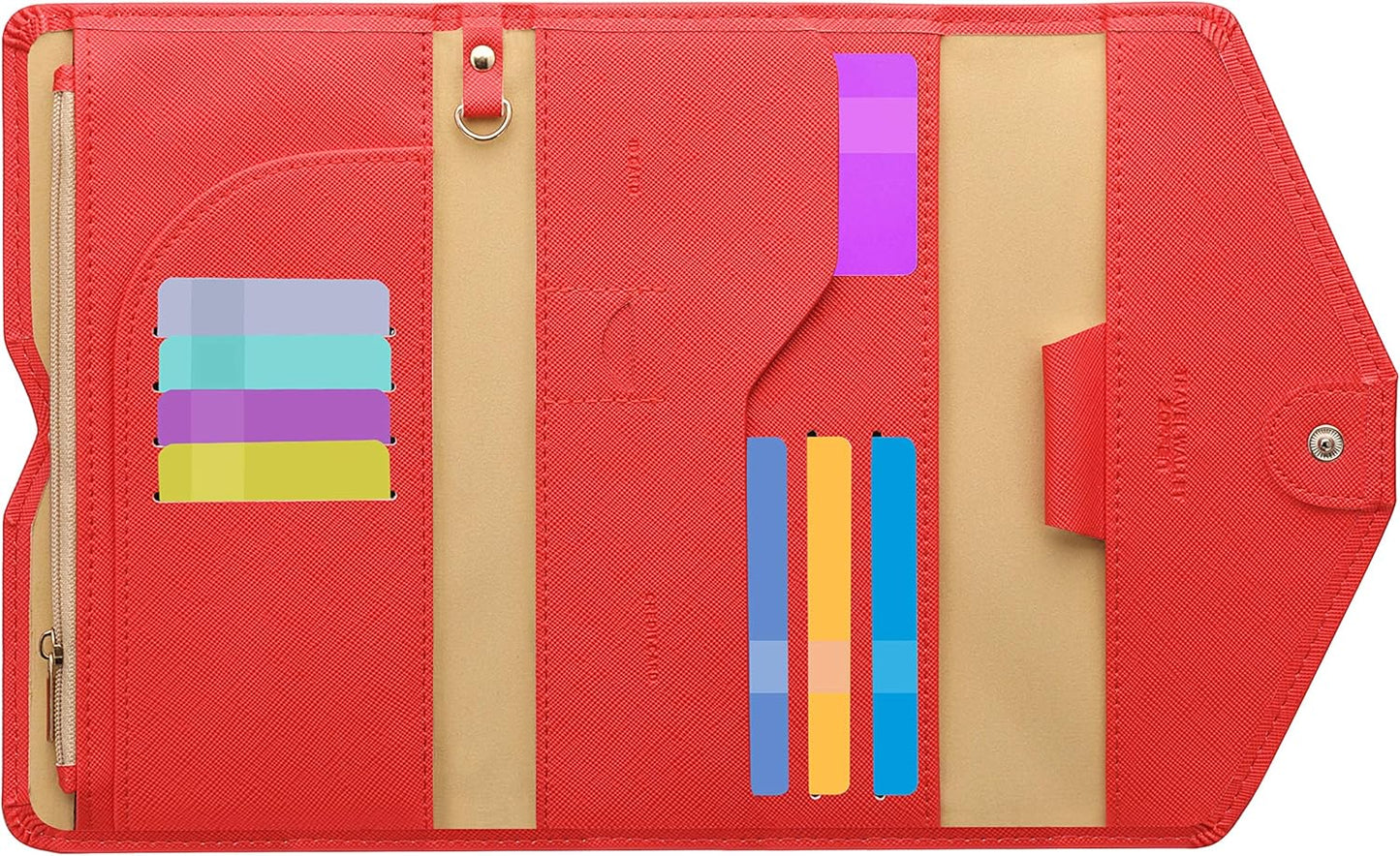 ZOPPEN Mulit-purpose Rfid Blocking Passport Holder Travel Wallet (Ver.4) Passport and Vaccine Card Holder ComboTri-fold Document Organizer Travel Essentials