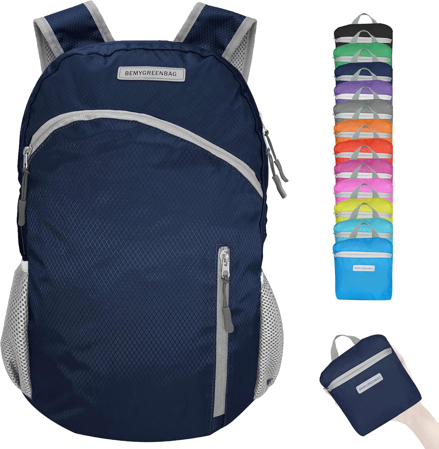 35L Foldable Waterproof Backpack For Outdoor Sports Travel Inside Wet Clothes Compartment Packable