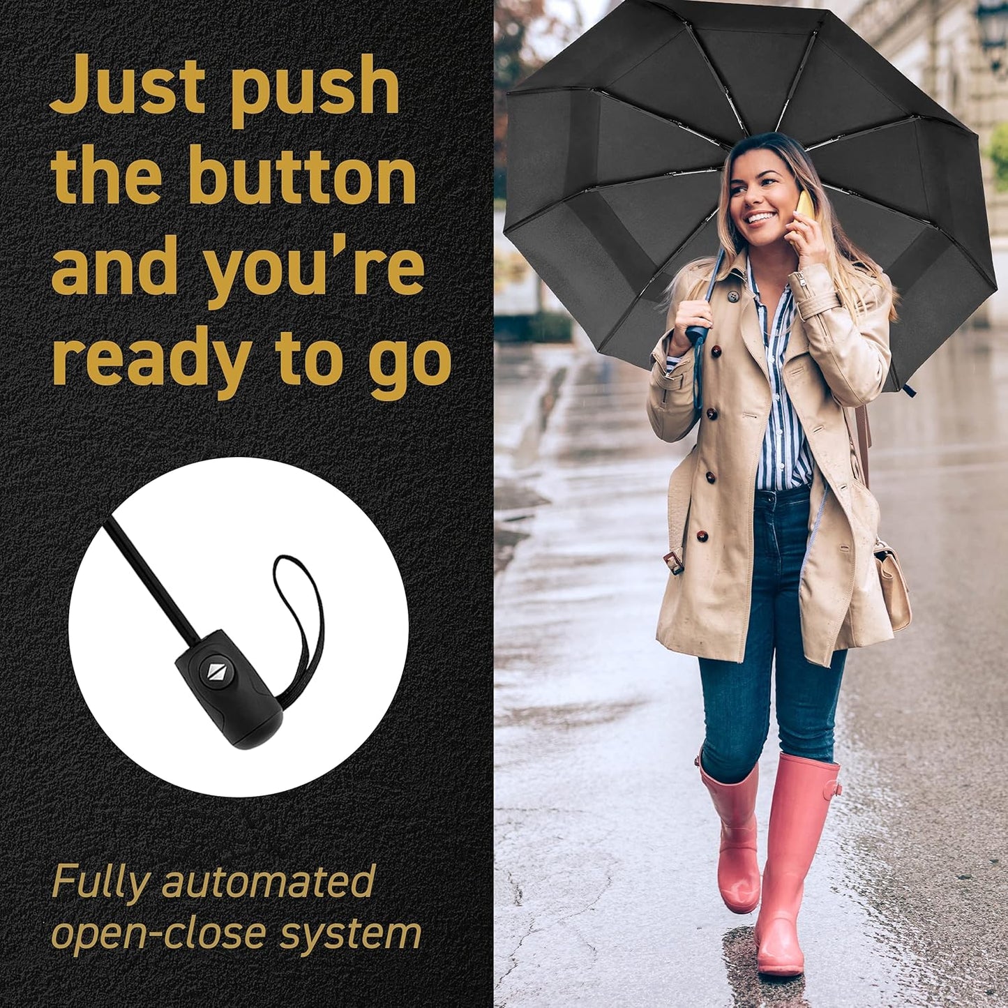 EEZ-Y Folding Golf Umbrella