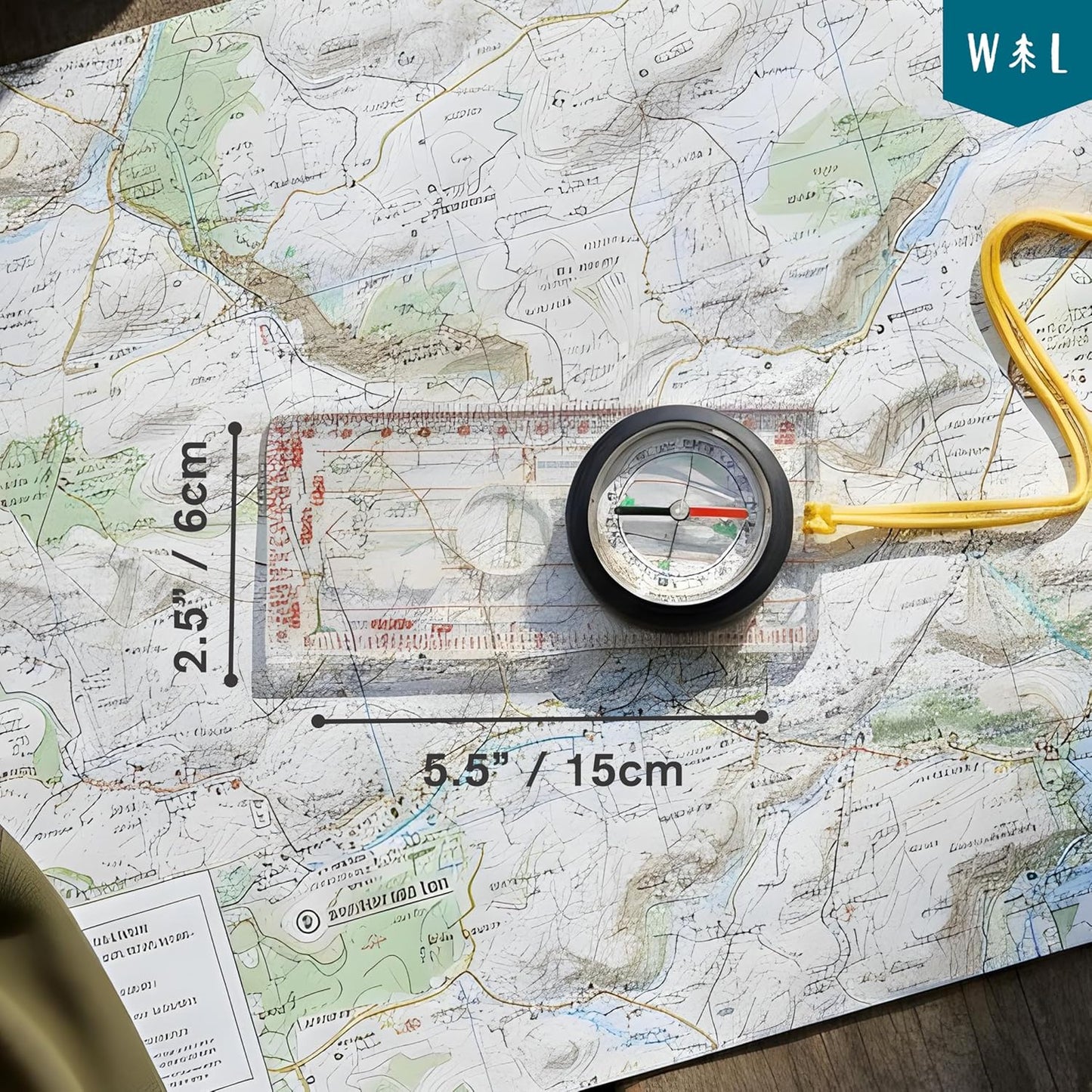 Magnetic Liquid Compass Kit – Professional Hiking Compass with Rotating Bezel, Quick-Tip Guide &