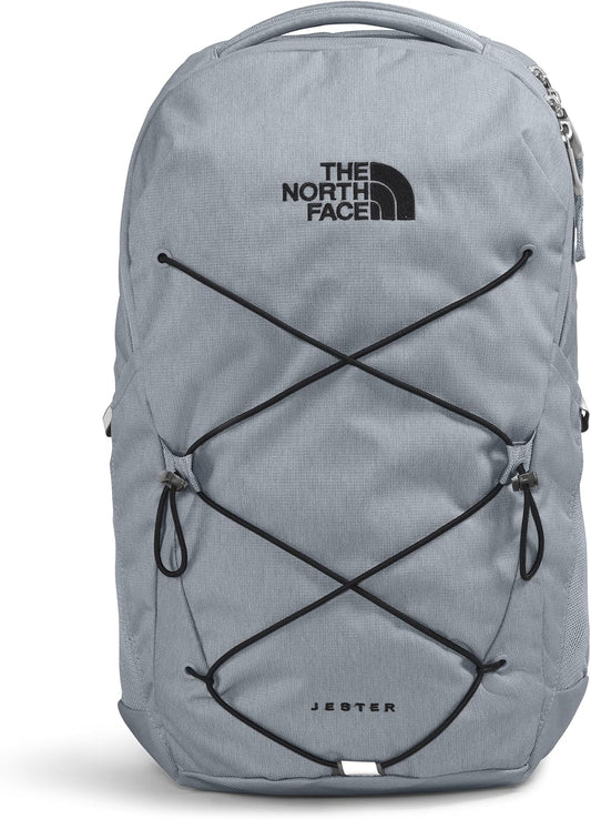 The North Face Jester Everyday Laptop Backpack | Commuter Daypack with Water Repellent Finish, 16" Laptop Sleeve, Huge Main Compartment, Mid Grey Dark Heather/TNF Black-NPF, One Size