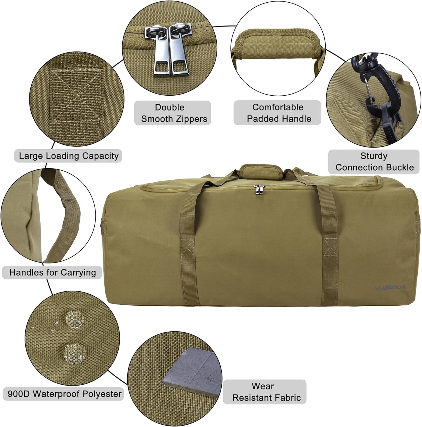 Large Duffle Bag for Travel, 100L Travel Duffel Bags for Men, 900D Polyester Water & Tear Resistant Extra Large Travel Bag Heavy Duty Moving Bags for Sport Camping Gear Holiday Christmas Decor Storage