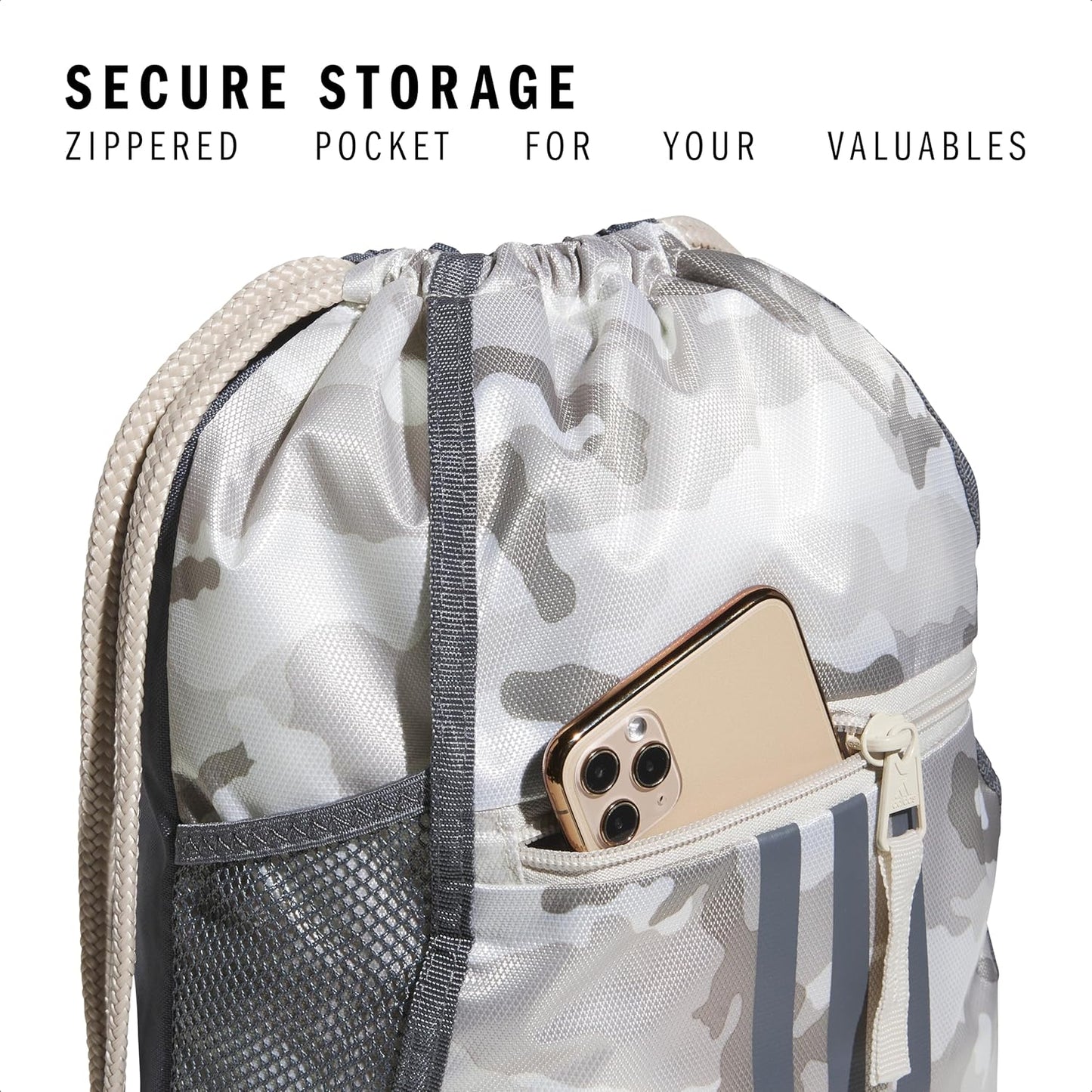 adidas Alliance Sackpack – Drawstring Backpack Small Bag for Men and Women