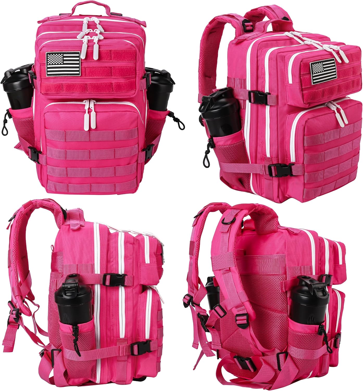 LHI Tactical Military Backpack for Men and Women 25L/35L Army Assault Pack Bag Small Rucksack with Bottle Holder