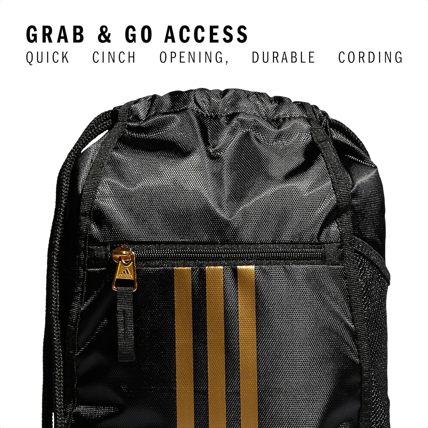 adidas Alliance Sackpack – Drawstring Backpack Small Bag for Men and Women