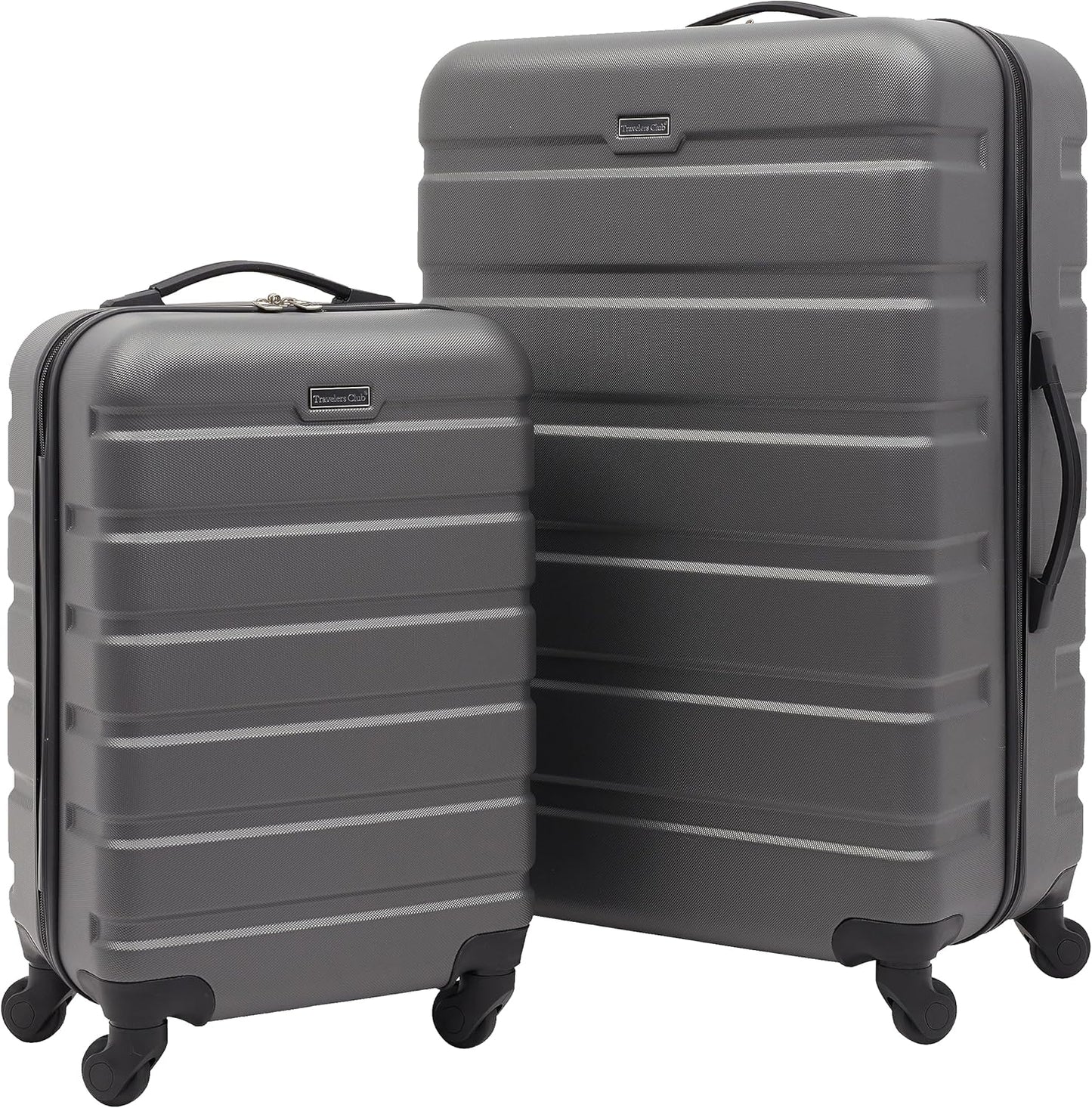 Travelers Club Harper Luggage, Charcoal, 2 Piece Set