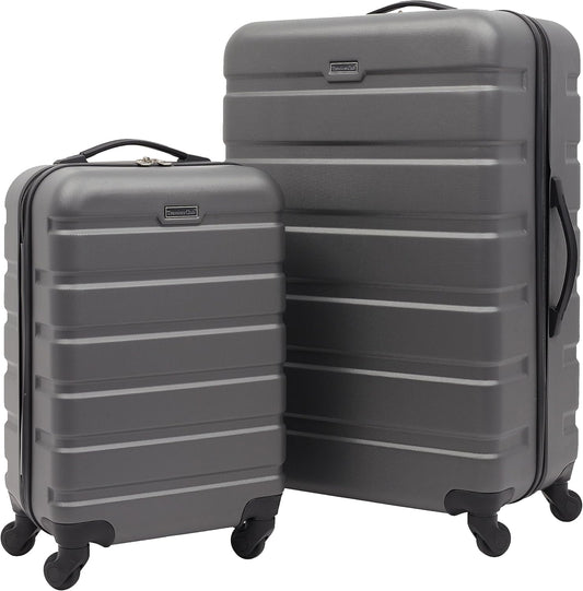 Travelers Club Harper Luggage, Charcoal, 2 Piece Set