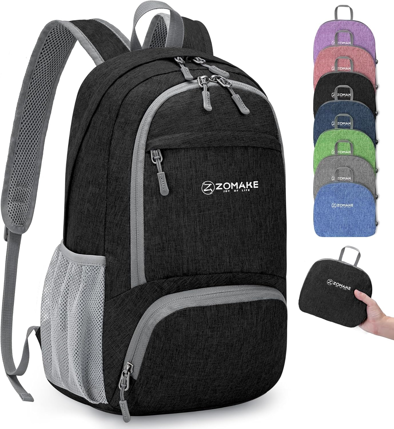 ZOMAKE Ultra Lightweight Packable Backpack 20L,Small Foldable Backpacks Hiking Water Resistant