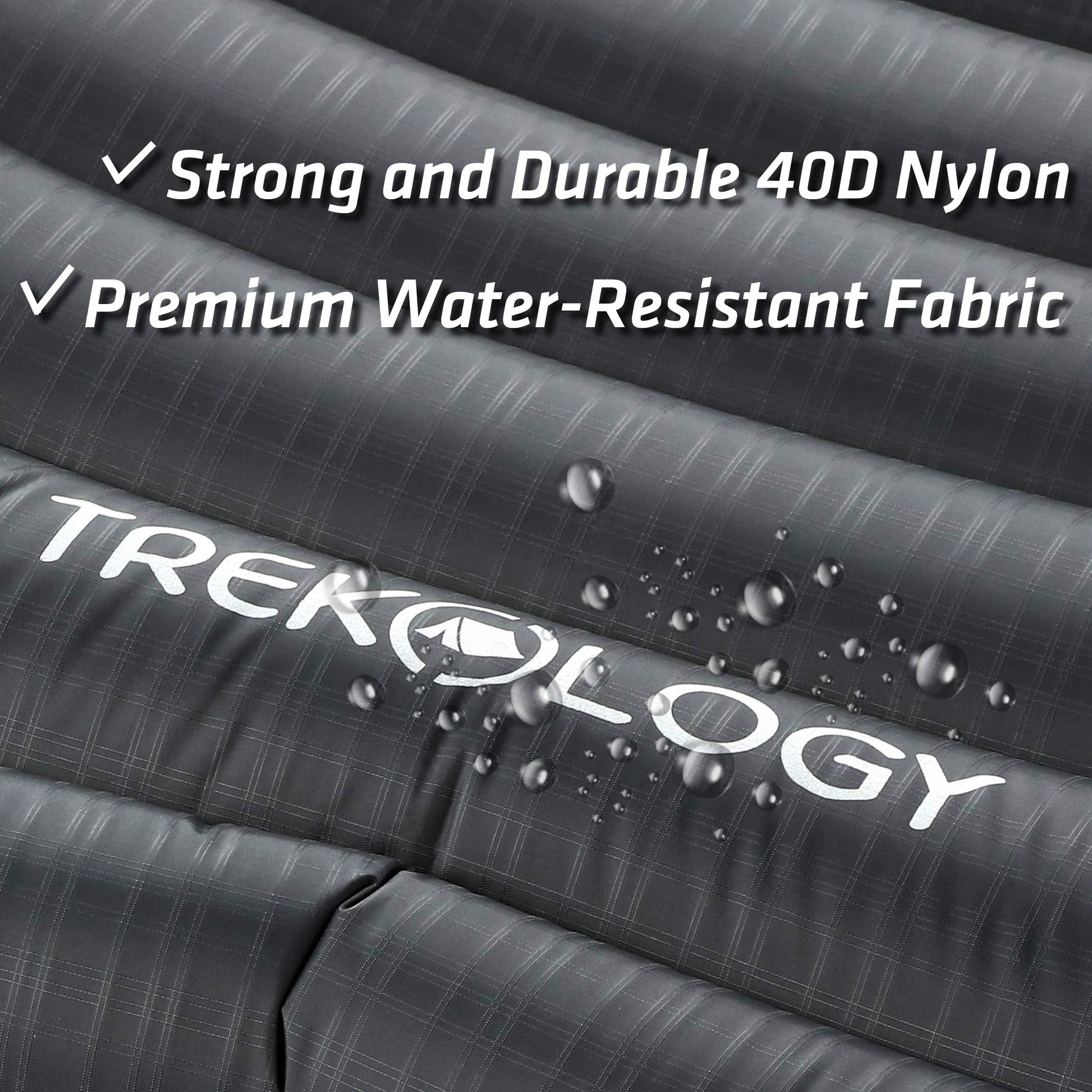 TREKOLOGY Ultralight Backpacking Sleeping Pad, Inflatable Camping Mat