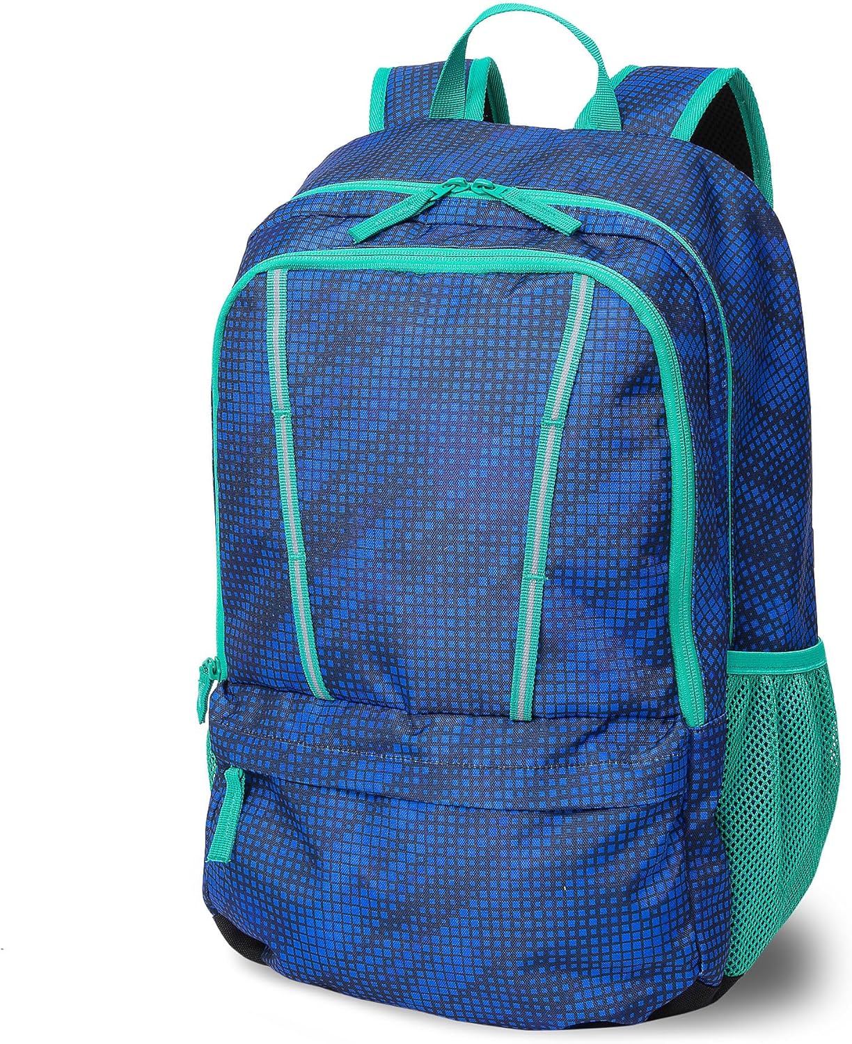 Lands' End Kids' ClassMate Backpack Bright Blue Sport Streak Large
