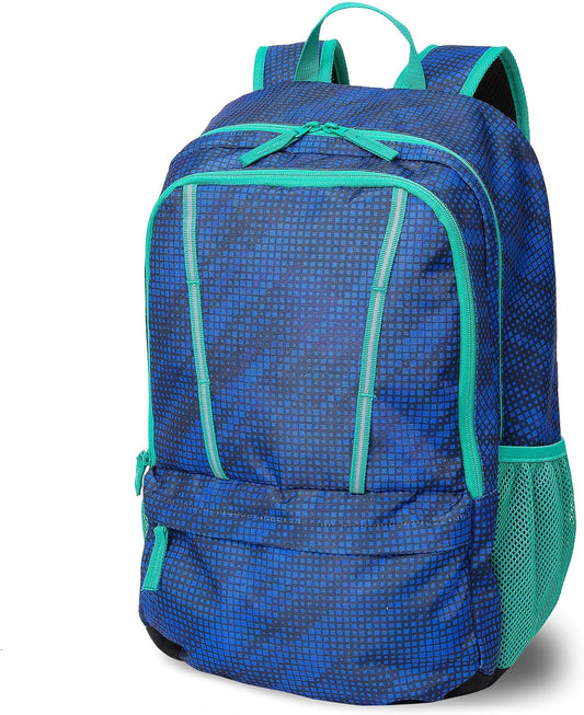 Lands' End Kids' ClassMate Backpack Bright Blue Sport Streak Large