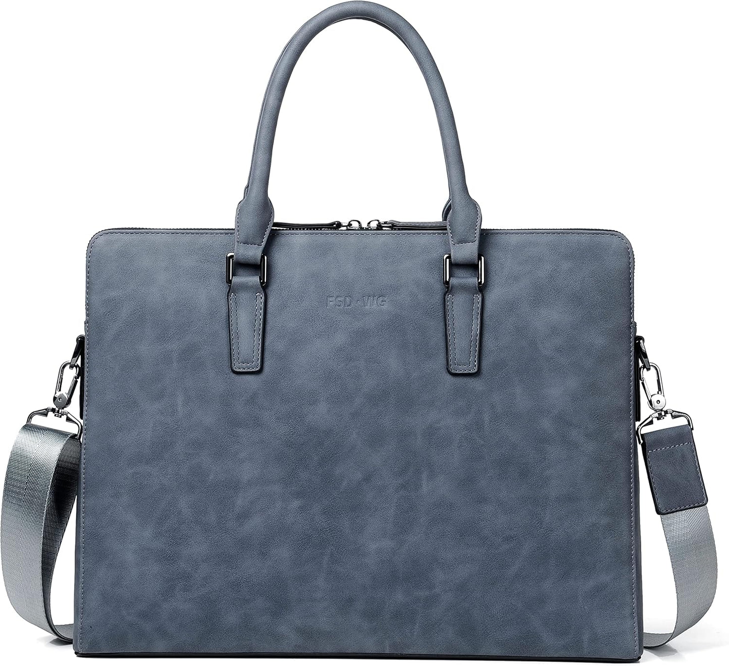 FSD. WG Business Bag Leather Messenger Bag Water Resistant Business Travel Briefcase Handbag Briefcase for Men