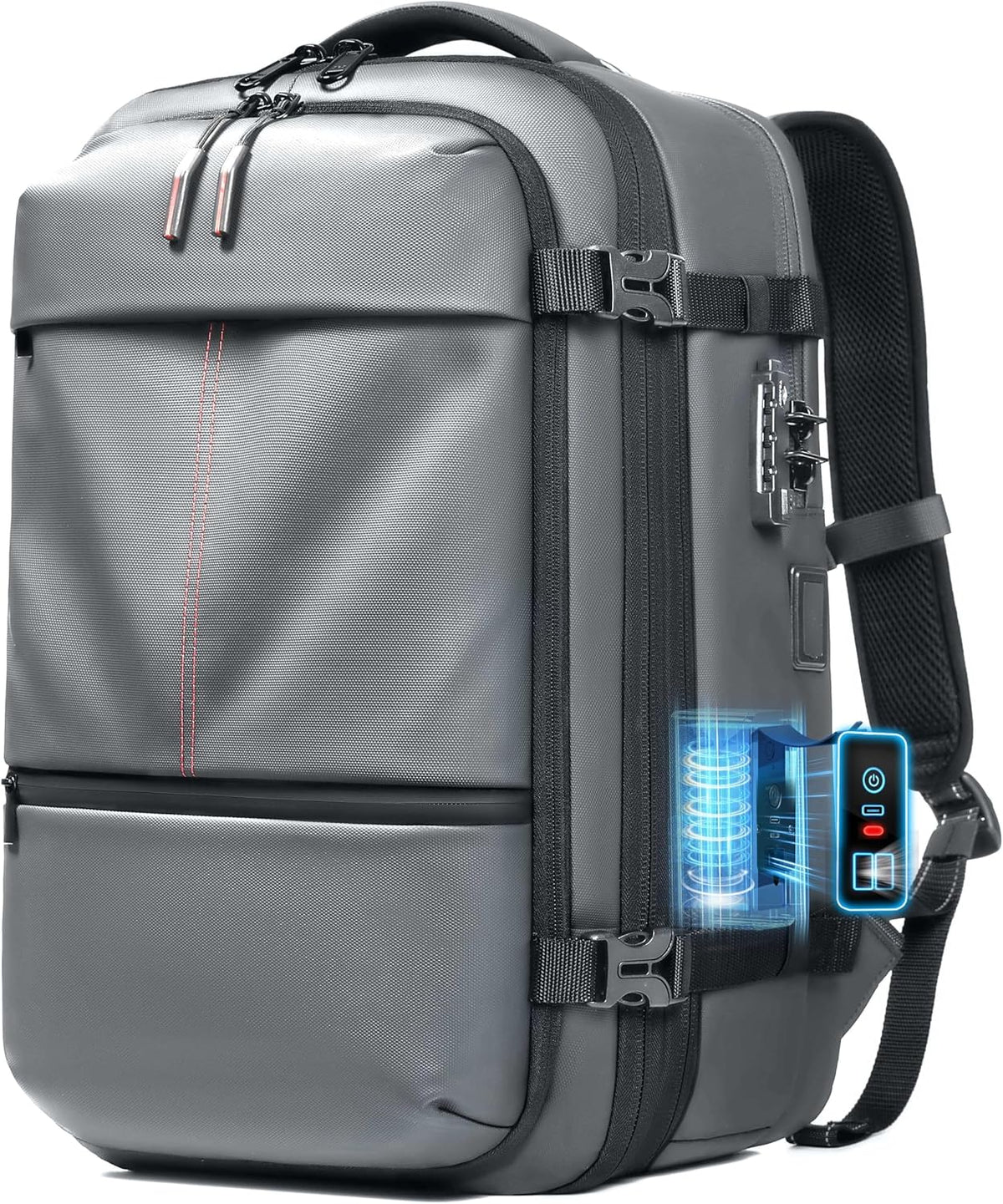 Vacuum Seal Backpack Travel with Built-in Pump 80L Expandable Travel Backpack with Vacuum System