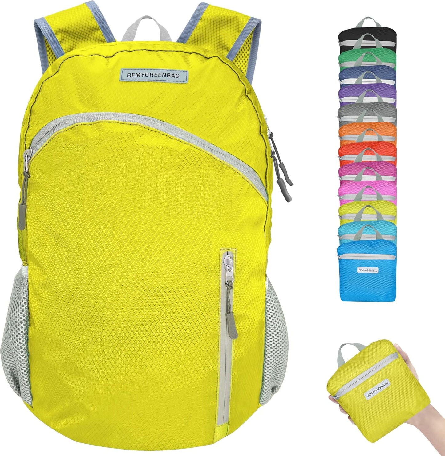 35L Foldable Waterproof Backpack For Outdoor Sports Travel Inside Wet Clothes Compartment Packable