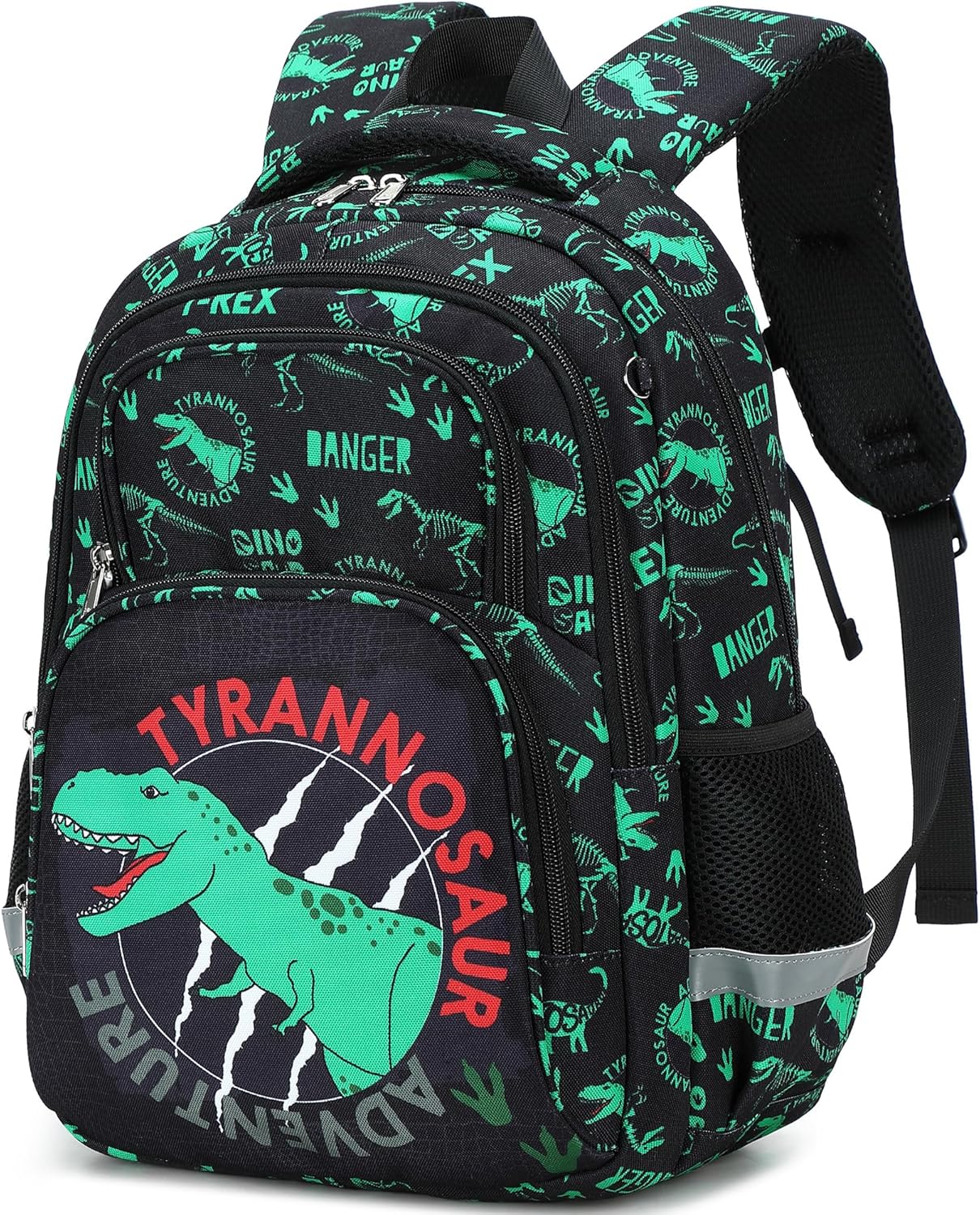 abshoo Cute Dinosaur School Backpack For Boys Elementary Kindergarten Kids School Bag (Dinosaur Black A)