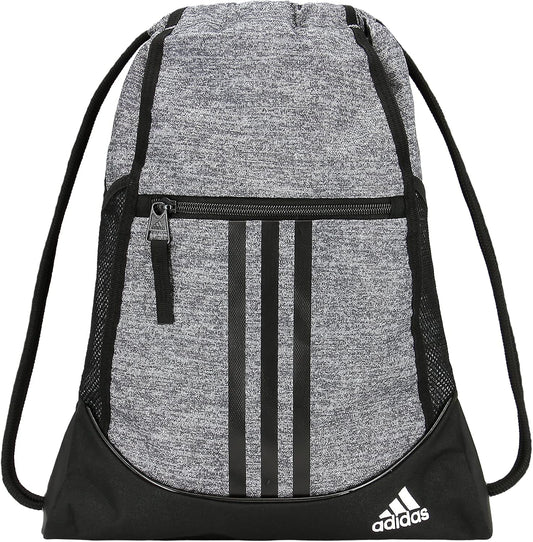 adidas Alliance Sackpack – Drawstring Backpack Small Bag for Men and Women