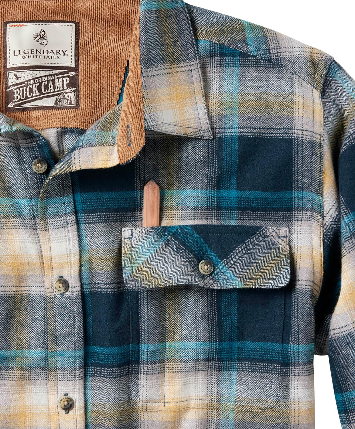 Legendary Whitetails Men's Flannel Shirt Long Sleeve Button Down 100% Cotton