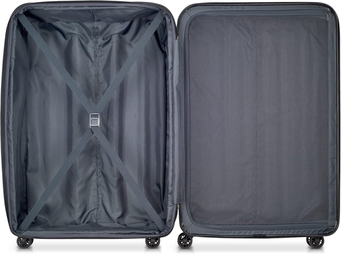 DELSEY PARIS Helium Aero Hardside Expandable Luggage with Spinner Wheels, Teal, Checked-Large 28 Inch
