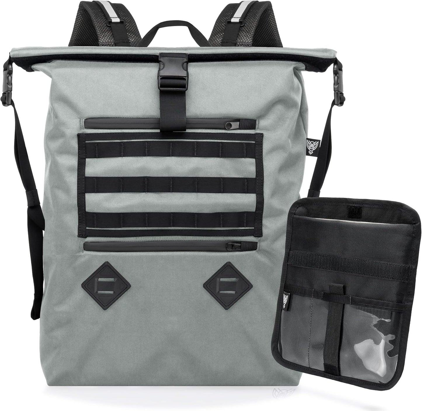 Xtreme Sight Line ~ AQUA RT Large Water-Proof Faraday Backpack/Small LITE Faraday Bag Combo ~ Tracking/Hacking Defense ~ Silver