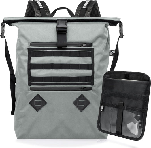 Xtreme Sight Line ~ AQUA RT Large Water-Proof Faraday Backpack/Small LITE Faraday Bag Combo ~ Tracking/Hacking Defense ~ Silver