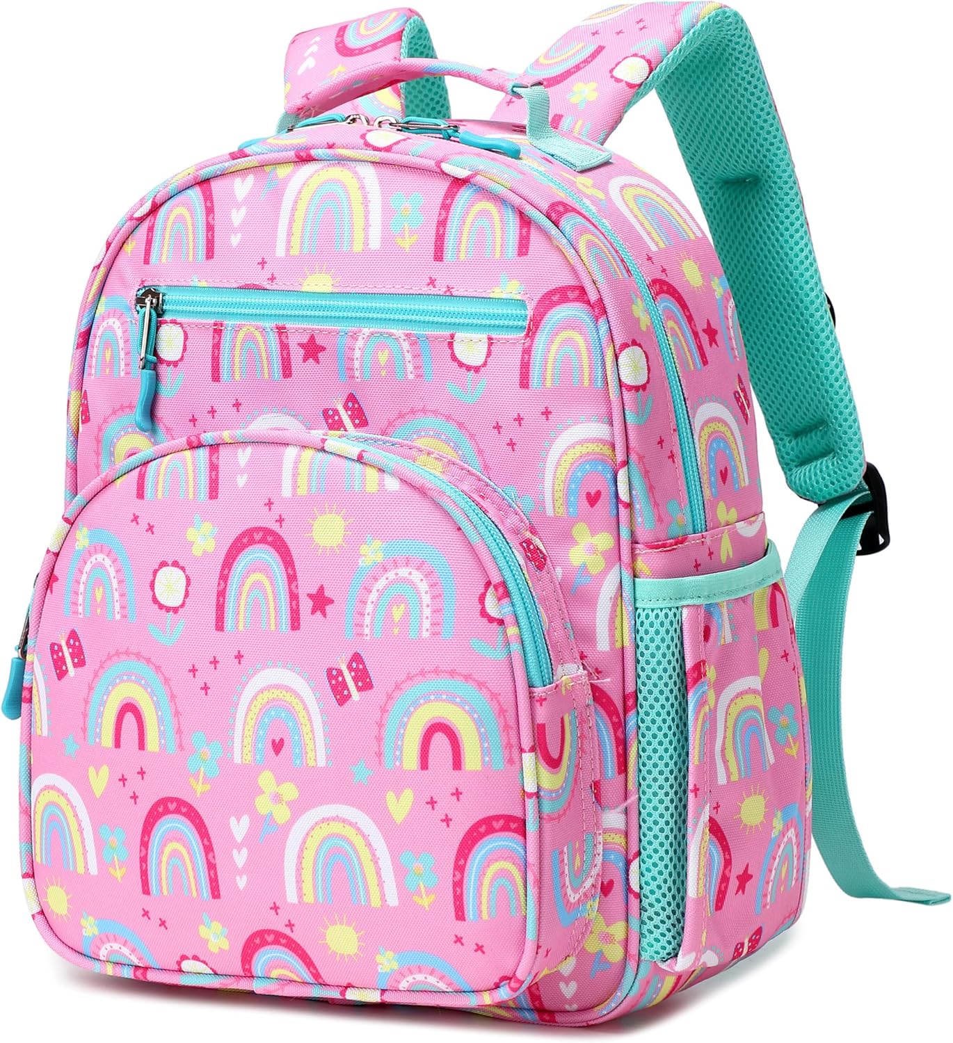 abshoo Cute Mini Toddler Backpacks for Girls Little Kids Bookbag Preschool backpack (Rainbow Pink)