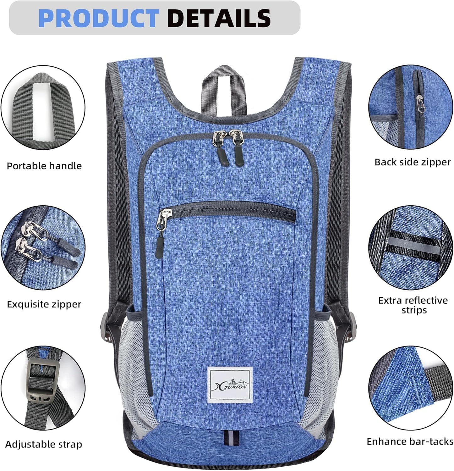 Hiking Backpack 10L Small Travel Lightweight Daypack Foldable Hiking Packable Camping Hiking