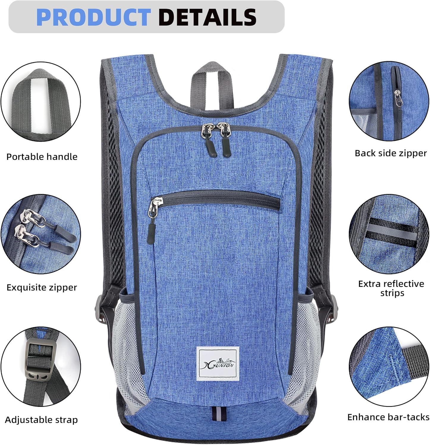 Hiking Backpack 10L Small Travel Lightweight Daypack Foldable Hiking Packable Camping Hiking