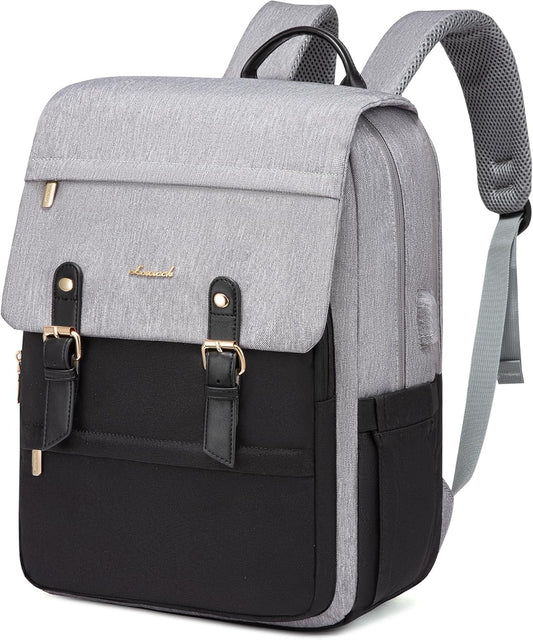 LOVEVOOK Travel Laptop Backpack Purse for Women Fashion Vintage Computer Backpack 15.6 Inch Large Teacher Nurse Backpack Casual Daypack for Business Work College