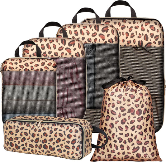 Cambond Compression Packing Cubes for Travel Women - Travel Bags Luggage Organizers Travel Essentials Compression Cubes for Travel Carry on Suitcases Organizer