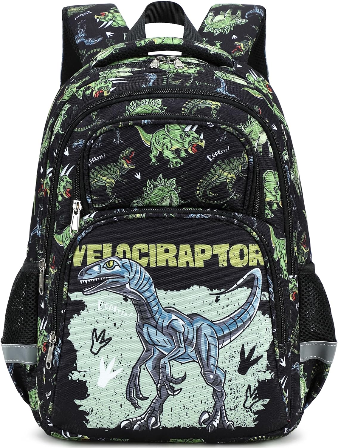 abshoo Cute Dinosaur School Backpack For Boys Elementary Kindergarten Kids School Bag (Dinosaur Black C)