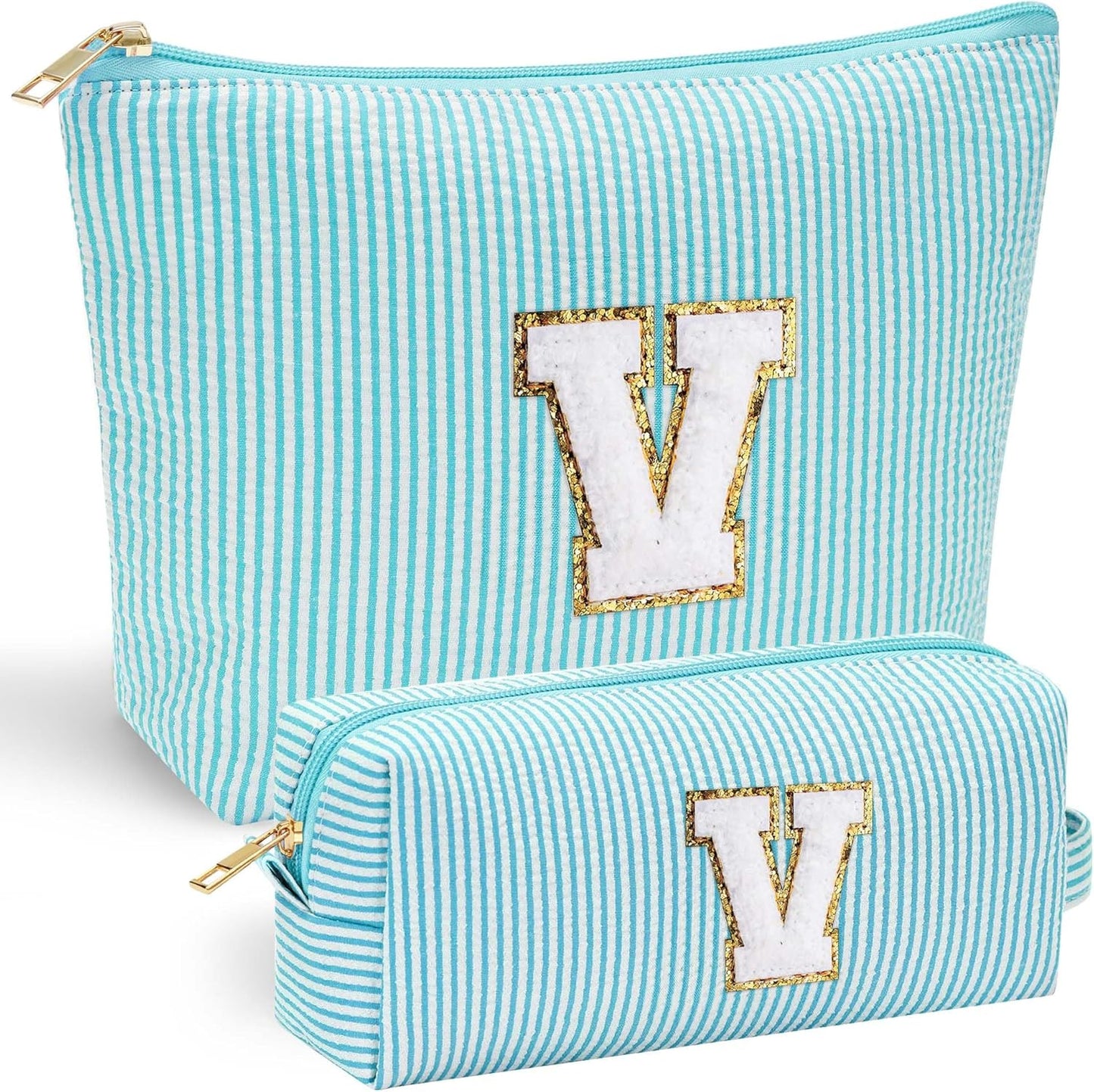 YOOLIFE Makeup Bag for Women - Personalized Makeup Pouch for Girlfriend Bridesmaid Wife | Travel Toiletry Bag for Her Mom | Skin Care Bag Birthday Gift for Sister Friend Mini Makeup Bag Sweet 16 Gifts