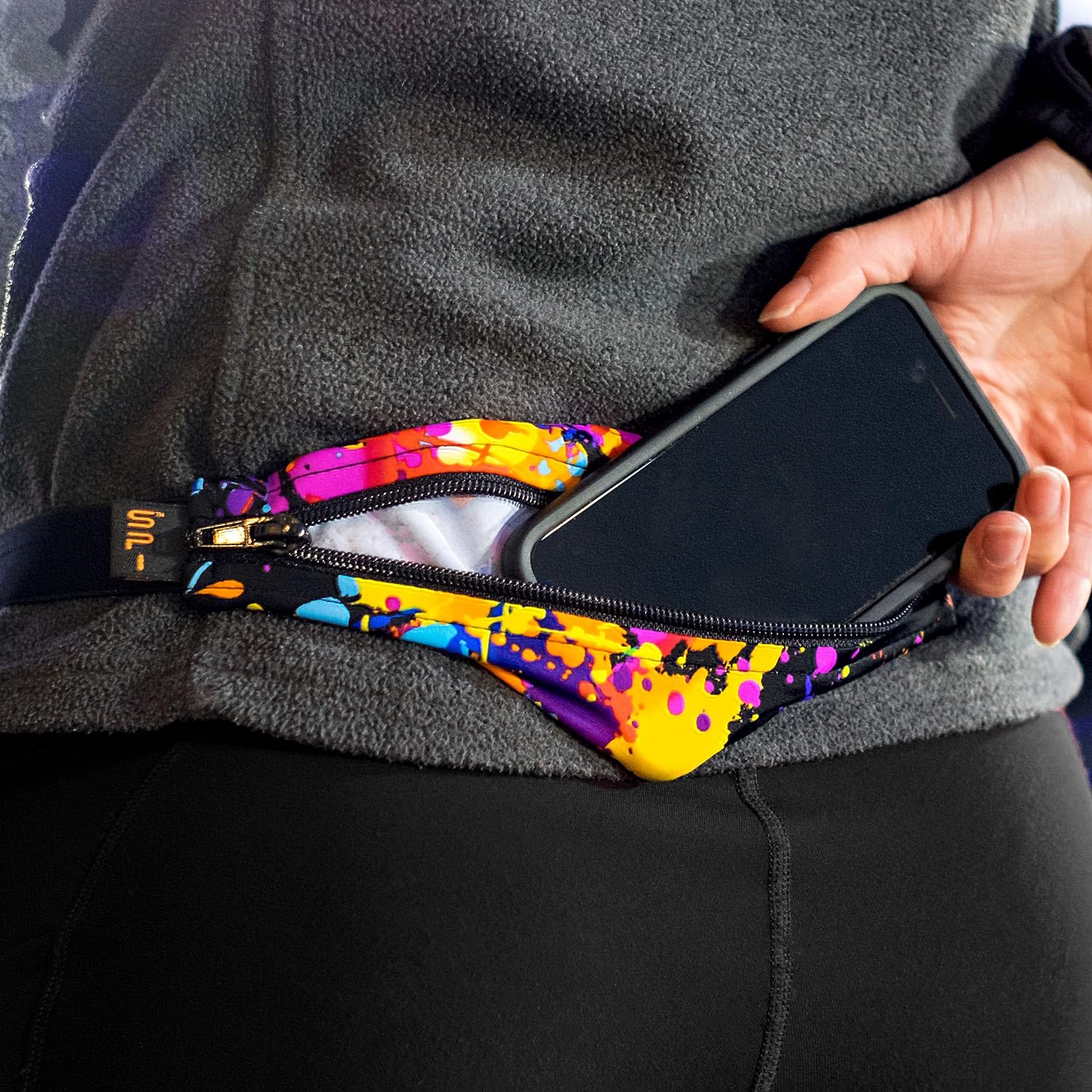 SPIbelt Running Belt for Women Men, Phone Holder for Running, Running Fanny Pack, Holder for Phone