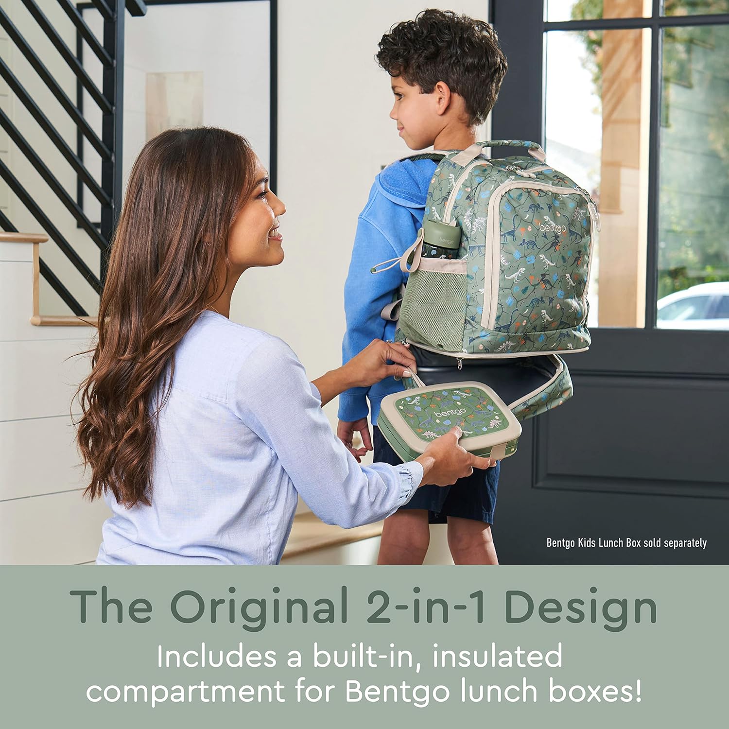 Bentgo Kids 2-in-1 Backpack & Insulated Lunch Bag - Durable 16” Backpack & Lunch Container in