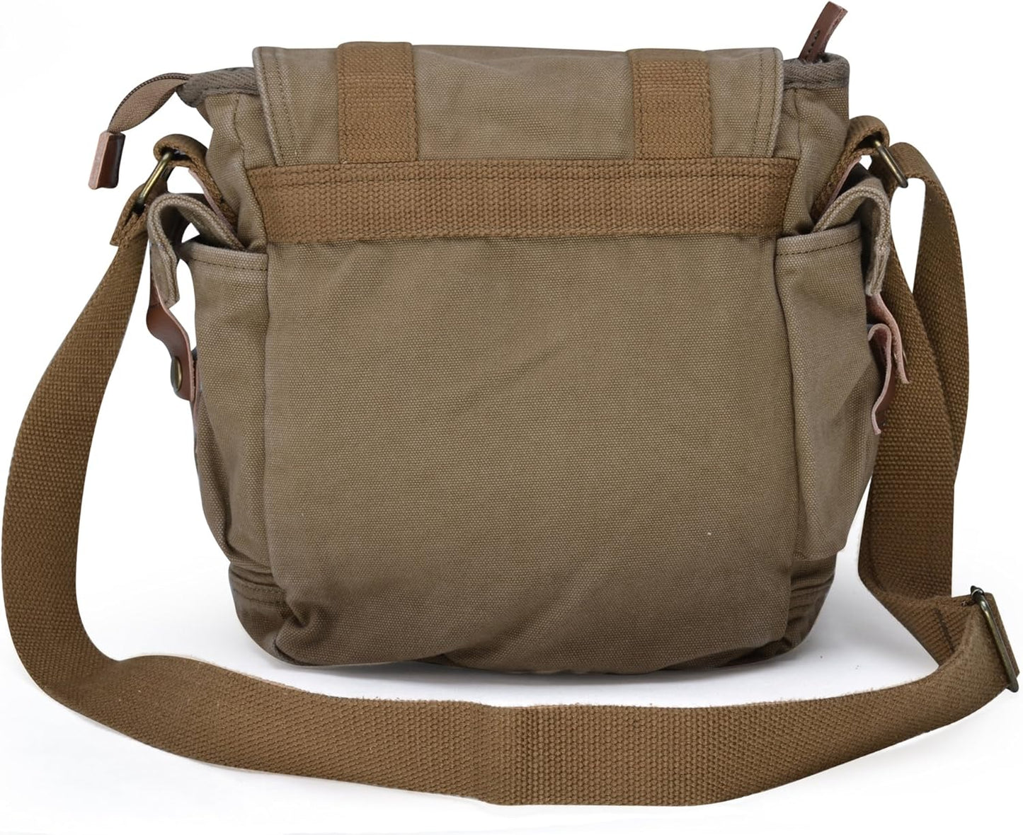 Gootium Canvas Messenger Bag - Small Vintage Shoulder Purse Crossbody Satchel