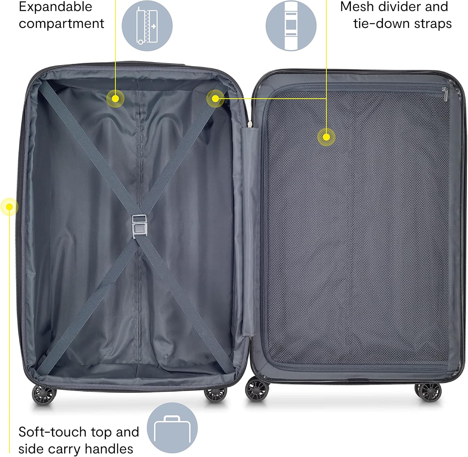 DELSEY PARIS Helium Aero Hardside Expandable Luggage with Spinner Wheels, Brick Red, 2-Piece Set