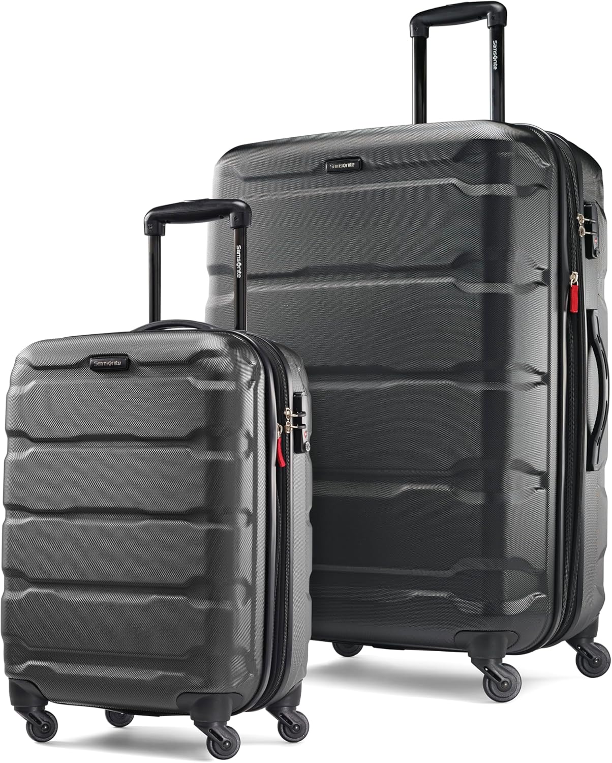 Samsonite Omni PC Hardside Expandable Luggage with Spinner Wheels, Black, 2-Piece Set (20/28)